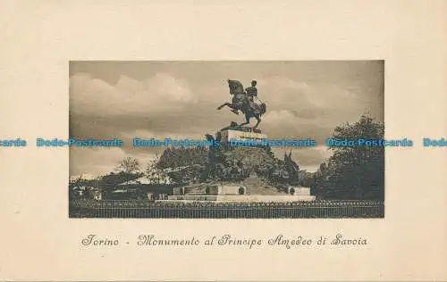 R030159 Torino. Monumento al Principe Amedeo di Savoia. Brunner