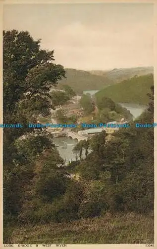 R029107 Looe. Brücke und West River. Photochrom. Nr 53546