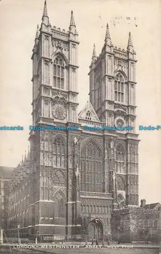 R029664 London. Westminster Abbey. Westfront. H. G. Pearce