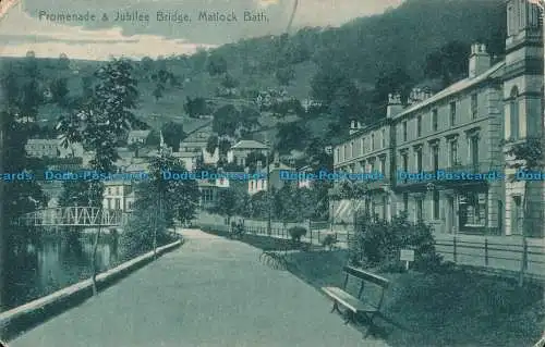 R031076 Promenade und Jubiläumsbrücke. Matlock Badewanne