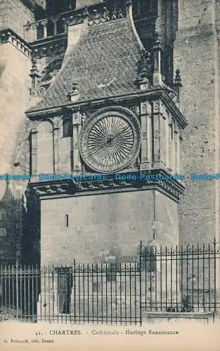 R030238 Chartres. Kathedrale. Horloge Renaissance. G. Foucault. Nr 41