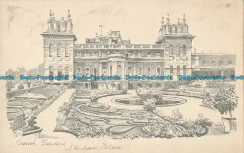 R029704 Französische Gärten. Blenheim Palace. E. J. Cook. Pencil Skech