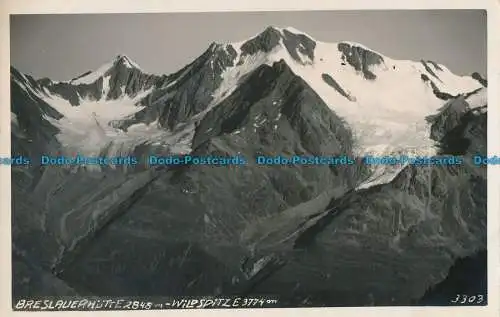 R030257 Breslauerhütte 2848m. Wildspitze 3774m. Viel Heiss