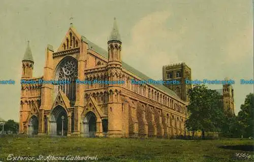 R031122 außen. St. Albans Cathedral. Ritter. 1907