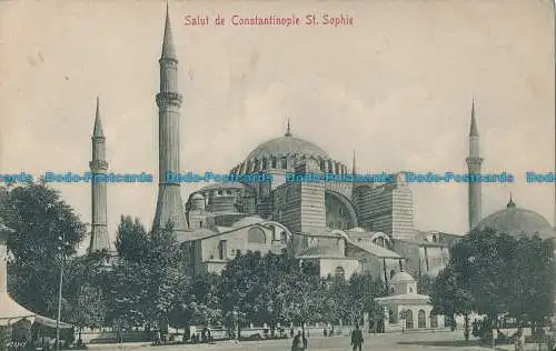 R030263 Salut de Constantinople. St. Sophie. 1911