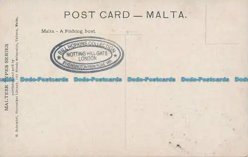 R030283 Malta. Ein Fischerboot. Maltesische Sorten. B. Hopkins