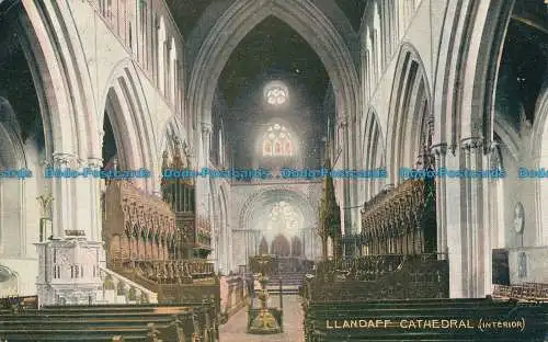 R031145 Kathedrale von Llandaff. Innenraum. National. 1904