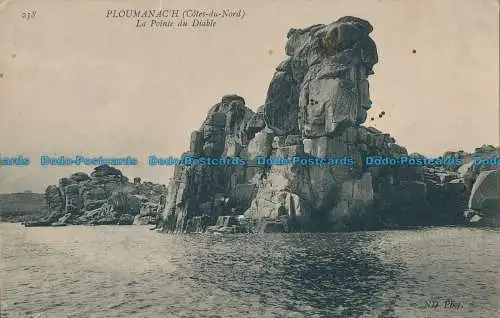 R030287 Ploumanach. La Pointe du Diable. 1909