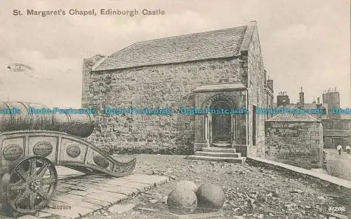 R000878 St. Margarets Chapel. Edinburgh Castle. 1904