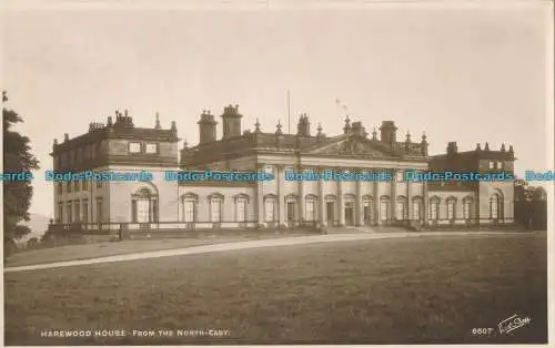 R001044 Harewood House. aus dem Nordosten. Walter Scott. Nr 6507. RP