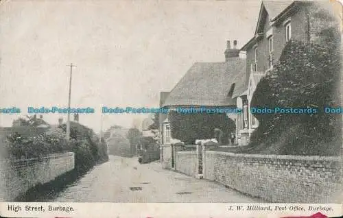 R004173 High Street. Burbage. J. W. Hilliard. 1904