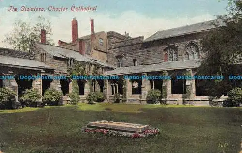 R040257 Der Kreuzgang. Chester Cathedral. Valentinstag. 1906