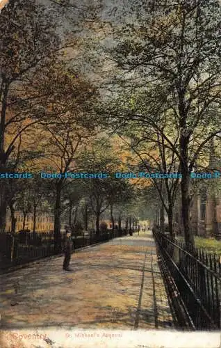 R041306 Coventry. St. Michaels Avenue. Pfau. Autochrom. 1908