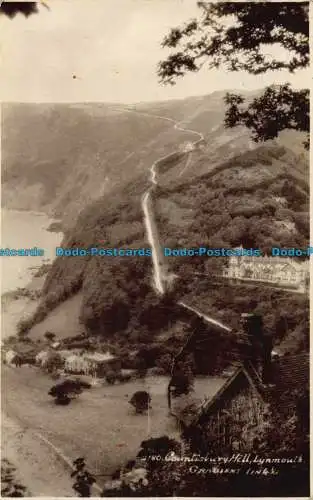 R041344 Countisbury Hill. Lynmouth. Süßer. Sonnenschein. RP