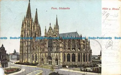 R129065 Dom. Sudseite. Köln a. Rhein. 1906