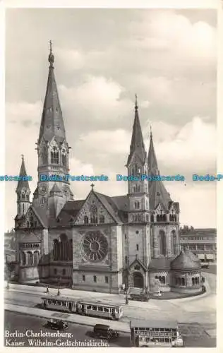 R128396 Berlin Charlottenburg. Kaiser Wilhelm Gedachtniskirche. I.W.B.RP. B.