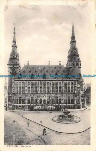 R129130 Aachen. Rathaus. Hermann Lorch