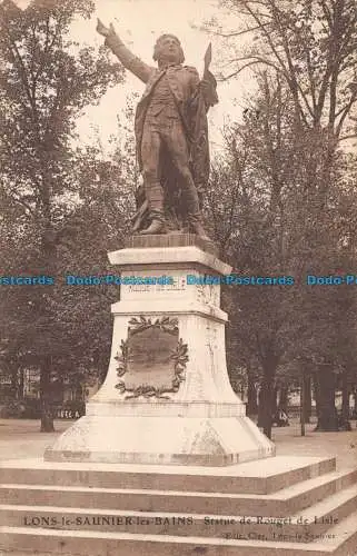 R127354 Lons le Saunier les Bains. Statue de Rouget de Lisle. Cler