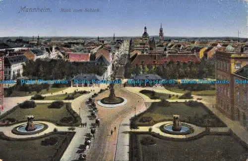 R129141 Mannheim. Blick vom Schloss. Hepp