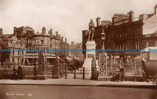 R127366 Burns Statue. Ayr. RP