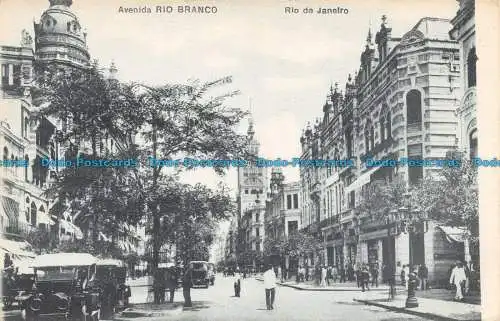 R128431 Avenida Rio Branco. Rio de Janeiro. A. Ribeiro. B. Hopkins