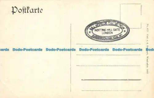 R128433 Wiesbaden. Partie am Neroberg mit Griech Kapelle. Carl v. d. Boogaart. B