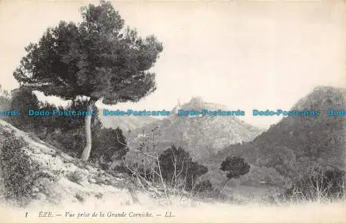 R128447 Eze. Vue prise de la Grade Corniche. LL. Nr 1. B. Hopkins