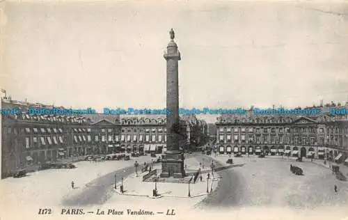 R128451 Paris. La Place Vendome. LL. Nr 1172. B. Hopkins