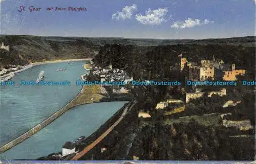 R129170 St. Goar mit Ruine Rheinfels