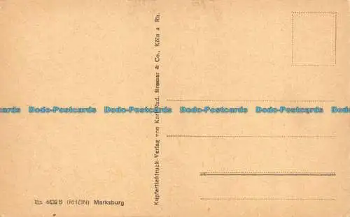 R129187 Marksburg. Karl Rud. Bremer. Nr 4428B