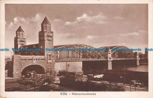 R129210 Köln. Hohenzollernbrücke