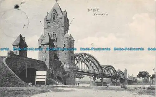 R129219 Mainz. Kaiserbrücke. Trenkler. 1909