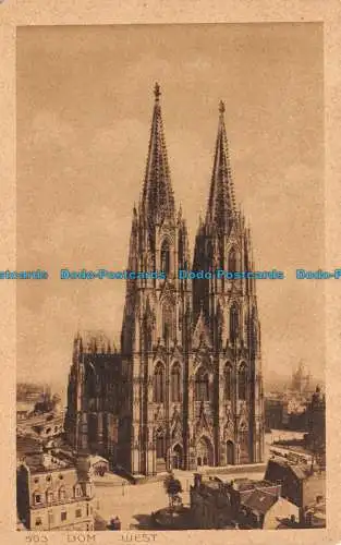 R129225 Köln. Dom West. Karl Rud. Bremer. Nr 503