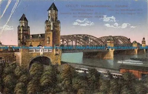 R129229 Coeln. Hohenzollernbrücke. Sudseite