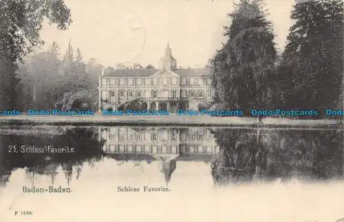 R129244 Baden Baden. Schloss Favorite. 1906