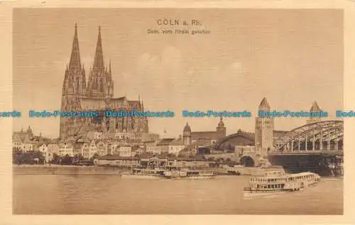 R129274 Coln a.Rh. Dom vom Rhein Gesehen. Trenkler