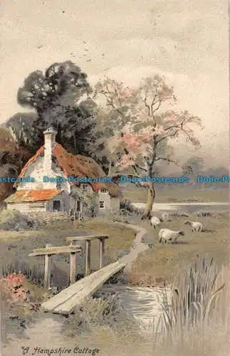 R127510 A Hampshire Cottage. Meissner und Buch. 1905