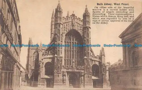 R130006 Bath Abbey. Westfront. R. Wilkinson