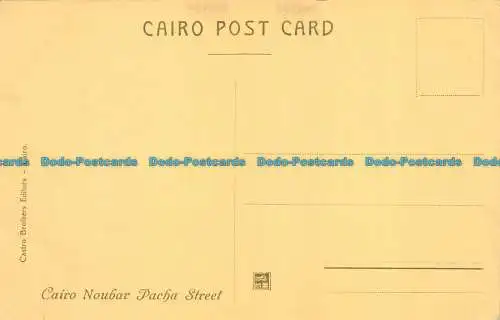 R129296 Cairo Noubar Pacha Street. Castro Brothers