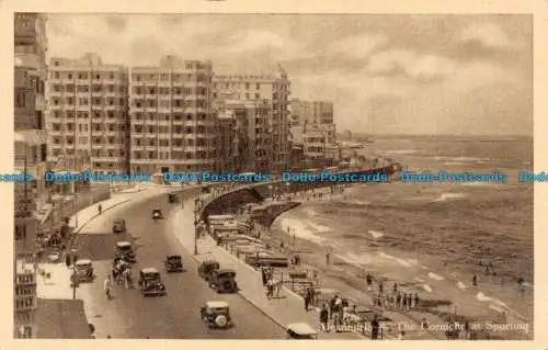 R129307 Alexandria. Die Corniche bei Sporting. Lehnert und Landrock