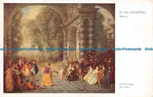 R131107 Le Bal Champetre. Watteau. Medici