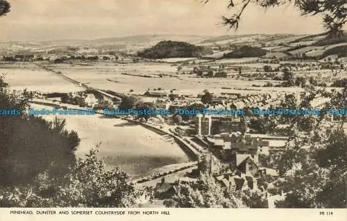 R639042 Minehead. Dunster und Somerset Landschaft von North Hill. Jarrold