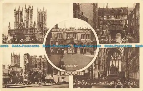 R639044 Lincoln. Lincoln Cathedral. F. Frith. Multi View