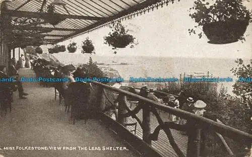 R639074 Folkestone. Blick vom Leas Shelter. Das Photochrom. Sepiatone Serie