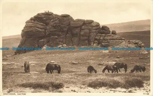 R639644 Dartmoor. Haytor. Photochrom