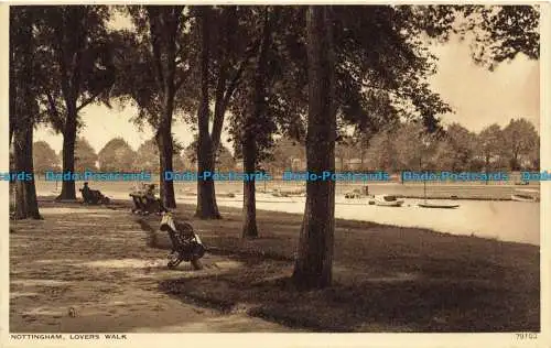 R639731 Nottingham. Liebhaber laufen. Photochrom