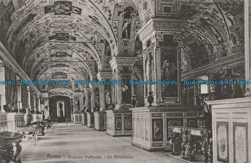 R639783 Roma. Palazzo Vaticano. La Biblioteca. Brunner