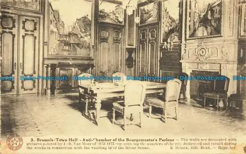 R639810 Brüssel. Rathaus. Anti Chamber of the Bourgemester Salon. E. Desaix