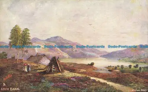 R640640 Loch verdienen. Scottish Lochs. stecken. Oilette. Serie IV. Postkarte 7166. Andr