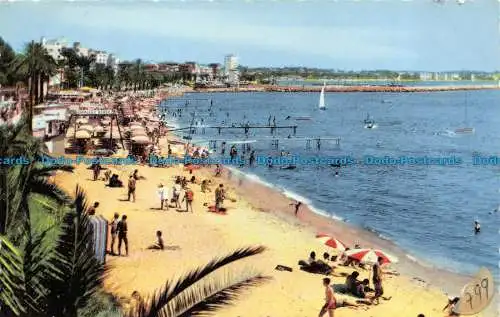 R157850 Golfe Juan. Vue Generale de la Plage. Photomecaniques